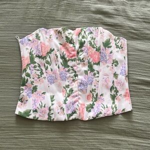 Zara Floral Strapless